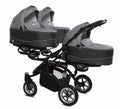 Carucior pentru tripleti BabyActive Trippy Premium (TR-09) 3 in 1 Silver
