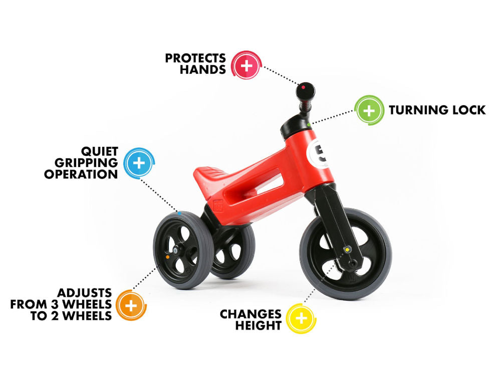 Bicicleta fara pedale Funny Wheels RIDER SPORT 2 in 1 Blue bicicleta-fara-pedale